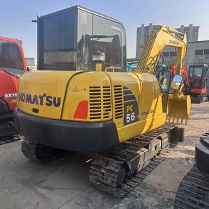 Excavatrice d'occasion la plus vendue Komatsu PC56 5,6 tonnes, mini-pelleuse en stock, marque japonaise, pour la construction avec certification EPA/CE - Product Image 1