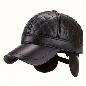 Gorra de Béisbol de Cuero para Hombre, Estilo Casual para Invierno, Venta al Por Mayor de Fábrica - Product Image 1