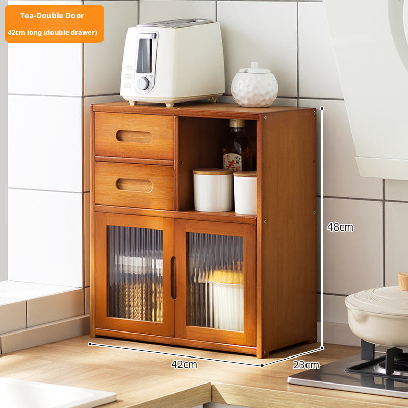 Tea Color + 2 drawers + 2 door 42cm(L)