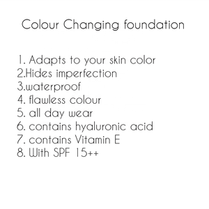S'adapte à la couleur <span class=keywords><strong>de</strong></span> votre peau, <span class=keywords><strong>fond</strong></span> <span class=keywords><strong>de</strong></span> <span class=keywords><strong>teint</strong></span> changeant <span class=keywords><strong>de</strong></span> couleur naturel toute la journée avec SPF, correcteur avec étiquette privée - Product Image 6