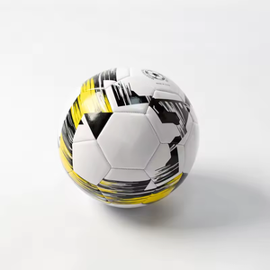 Ballon de football <span class=keywords><strong>en</strong></span> PVC taille 5, durable, intérieur/extérieur, pour adultes, élèves du primaire/secondaire, multicolore, personnalisation du logo OEM - Product Image 4