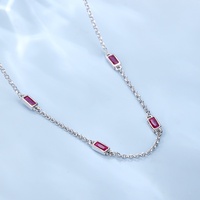 Chaîne longue pour femme en argent sterling S925, style coréen, simple, à double couche de perles superposées, avec pierres artificielles, pour soirée