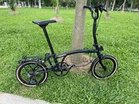 Vélo Pliant CRANSTON 16 Pouces Tri-Pliable 9 Vitesses, Cadre en Acier de Haute Qualité, Léger, Guidon en Y ou M, Mini Vélo Pliable