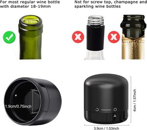 Bouchons réutilisables en silicone pour conserver le vin, mini bouchon à vin pour bouteilles de vin - Product Image 3