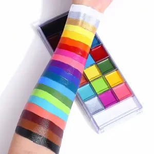 Professionele Make-Up 20 Levendige Kleuren Face Painting Waterdichte Matte Kunstenaar Gezicht En Bodypainting Palet