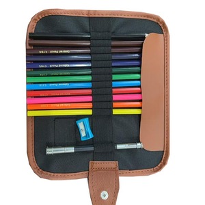 Bolsas de Almacenamiento de Lona Plegables y Portátiles con Cierre, para Materiales de Pintura, con Múltiples Orificios, Estuche para Lápices de Colores - Product Image 1