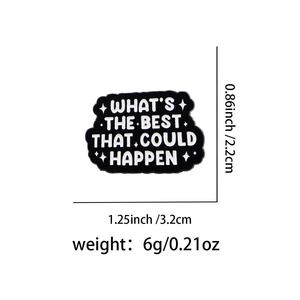 เข็มกลัดลายการ์ตูนคำคมภาษาอังกฤษน่ารัก เข็มกลัดโลหะ เครื่องประดับแฟชั่น ตกแต่งกระเป๋าเสื้อผ้า อุปกรณ์เสริมตกแต่ง มีสินค้าพร้อมส่ง - Product Image 6
