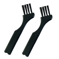 Petite brosse de nettoyage pour clavier et accessoires de rasoir, conception spéciale pour le débavurage, nettoyage électronique, en PP noir