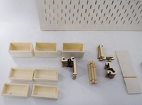Organisateur mural en bois Pegboard mural avec étagères en bois Peg Board Display
