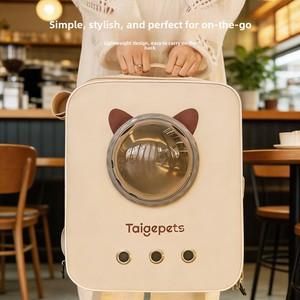 Tente de camping <span class=keywords><strong>pour</strong></span> animaux de compagnie, sac à dos extérieur <span class=keywords><strong>pour</strong></span> chat et <span class=keywords><strong>chien</strong></span> - Sac à dos extensible grande capacité, pliable, léger, respirant, en toile - Product Image 1