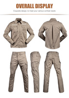 Tenue tactique kaki style ACU BDU 1981 728 pour usine de vêtements, uniforme d'entraînement en stock