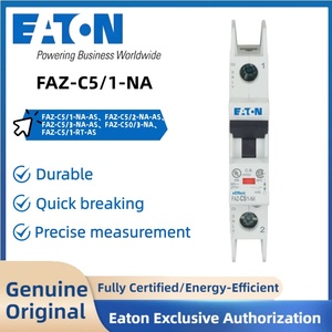FAZ-C5 серии Eaton FAZ/1-NA 5A 1P 240V 15KA CCC миниатюрный выключатель для распределительного шкафа - Product Image 1