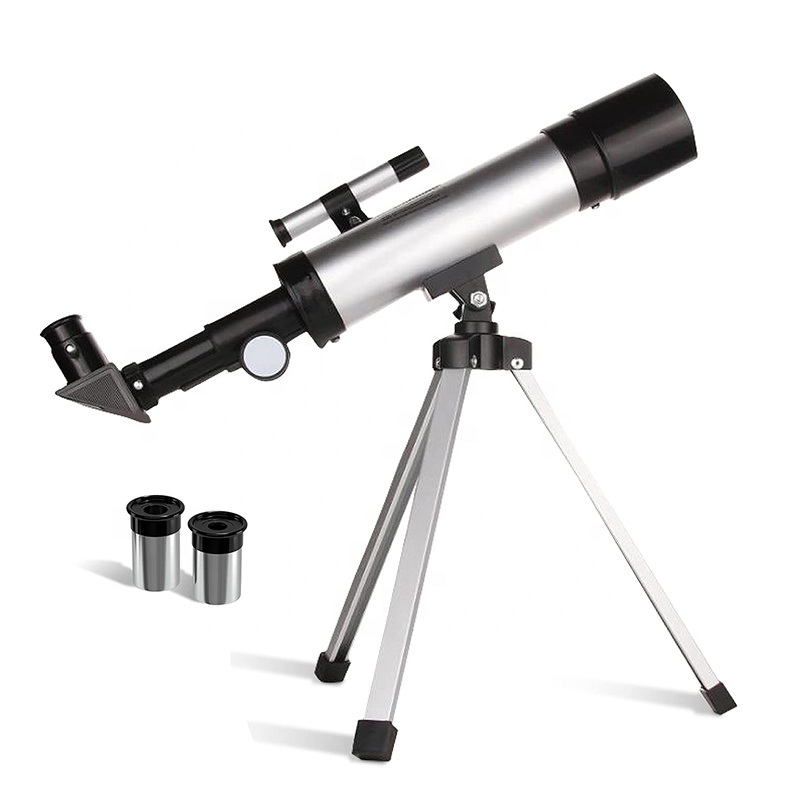 Телескоп F36050 для детей, способный увеличить 90x, включает в себя 2 окуляра, легкий портативный телескоп