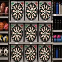 Jeu de fléchettes de 14 pouces, taille moyenne, avec 6 fléchettes à pointe métallique pour les soirées de jeu en famille, OEM, vente en gros personnalisée
