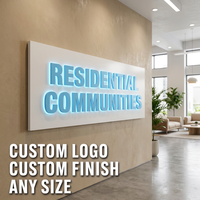 Enseigne LED rétroéclairée personnalisée, Letreiro LED en acrylique et métal, enseigne publicitaire extérieure pour magasin de vêtements