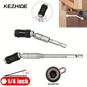 Tige d'extension magnétique multi-angles Kezhide à queue hexagonale 1/4 pouce à dégagement rapide pour espaces confinés - Product Image 1