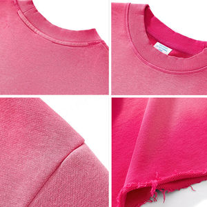 เสื้อยืดแขนสั้นสำหรับผู้ชายและผู้หญิง, เสื้อยืดผ้าฝ้าย GSM 350ใส่ได้ทั้งชายและหญิงเสื้อยืดแนวสตรีทโอเวอร์ไซส์ย้อนยุคโลโก้ได้ตามที่ต้องการ - Product Image 6