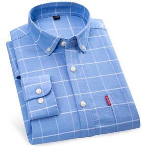 メンズ花柄ストライプオックスフォードシャツ100% コットンノンアイロンアンチピリング通気性ビジネス/カジュアルスタイル若い春オールマッチ - Product Image 2