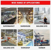 LESDA CPD Source Factory - Vente directe usine Chariot transpalette électrique tout-terrain 2,5 tonnes en acier avec batterie au plomb et pneus pleins