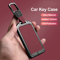 Étui de protection haut de gamme en alliage de zinc et cuir pour clé de voiture BYD Atto 3, Dolphin, Seagull, Seal / Seal U, Han, Tang, Song Plus, Destroyer 05