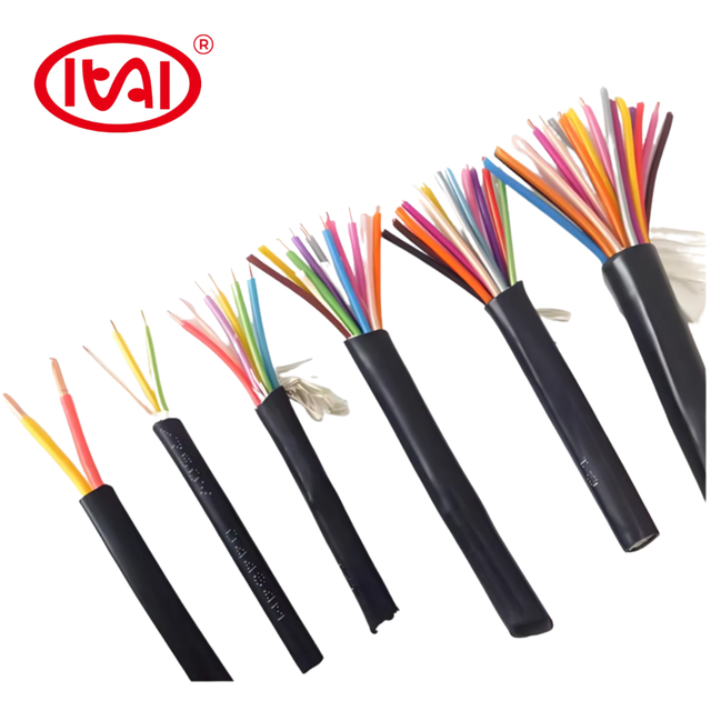 KVV Solid Pure Copper Electrical Wire 500V Flame Retardant PVC Insulated Multi-Core Electric Control Cable Industrial CE