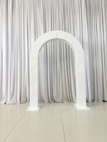 Décoration et fournitures de mariage BYXC – Arche de scène en métal blanc de luxe durable pour événements, support de panneau de toile de fond en fer pour décoration de fête de mariage – Vente en gros