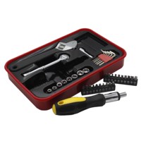 Juego de Herramientas Manuales de 38 Piezas para Reparaciones en el Hogar y Taller, Juego de Destornilladores y Llaves con Estuche, Regalo Promocional