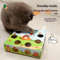 Vente flash de Noël : Jouet interactif électrique pour chat avec plateau tournant et boîte en carton ondulé, jouet anti-ennui pour chats