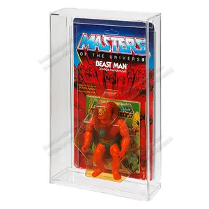 Dustproof Clear Protective Masters of the Universe Carded Action Figure Acrylic Display Case Perspex Storage Protector Box