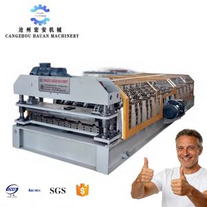 Machine de formage à froid entièrement automatique pour la fabrication de tuiles de toiture en acier coloré résistantes aux tremblements de terre pour zones sismiques - Product Image 1