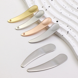Kinwong Großhandel Mini Zinklegierung Kosmetikspatel Augencreme-Schöpflöffel Gold Silber Gesichtsmassagegerät Make-up Gesichtscreme-Löffel für - Product Image 1