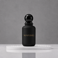Flacon de parfum en verre de luxe haute transparence avec bouchon à bille élégant, design esthétique, 30ml 50ml 100ml, parfum haut de gamme OEM ODM
