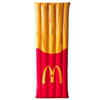 Wholesale Cheap French Fries Cartoon Plastic Inflatable Air Mattress