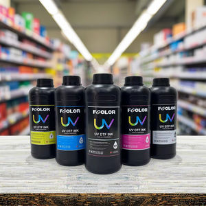 <span class=keywords><strong>Prix</strong></span> d'usine, vente en gros d'encre UV pour imprimante à plat I3200 XP600, encre UV dure pour le bois, le verre et tous les plastiques - Product Image 1