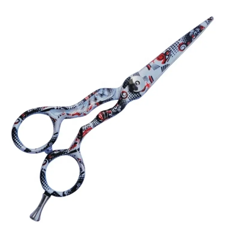 New High Quality Black Coated Professional Saloon Hair Cutting Barber Thinning Scissors Set