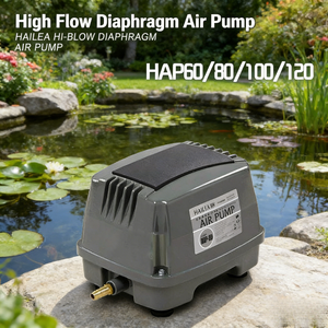 HAILEA HAP-80 60W <span class=keywords><strong>80L</strong></span>/MIN atmosphère muette puissante aération <span class=keywords><strong>poisson</strong></span> <span class=keywords><strong>aquarium</strong></span> oxygène pompe à membrane électrique - Product Image 1