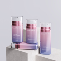 Flacon pompe airless double compartiment 2-en-1, 8ml*2, 10ml*2, 15ml*2, écologique, recyclable, couleur personnalisée, pour lotion, fond de teint, BB - Vente en gros