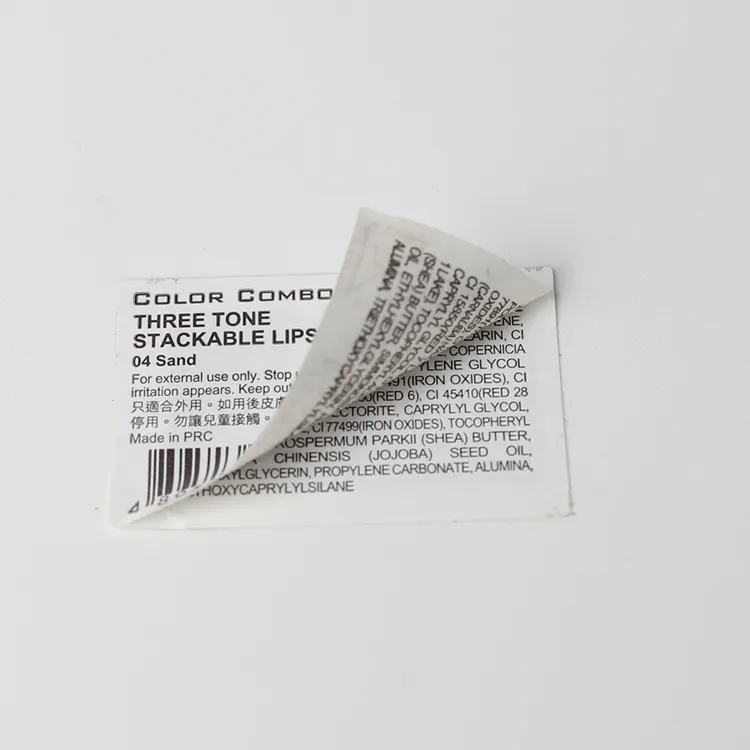 Design Print Pet Zelfklevende Etiket Sticker Aluminium Zilver Metallic Folie Sticker Label