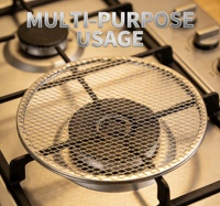 Grille de barbecue jetable portable de qualité supérieure, résistante à la chaleur, antiadhésive, en acier de qualité alimentaire, pour le camping, les pique-niques et les jardins