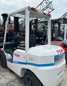 Chariot élévateur diesel TCM 3T avec mât triple, chariot élévateur d'occasion FD30 FD70 FD100, 3 tonnes, chariot élévateur diesel - Product Image 1