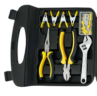 Ensemble d'outils de réparation multifonctionnel pour la maison All Star 189 pièces, comprenant des pinces, un mètre ruban, un marteau, une clé à molette, un tournevis, un étui pratique