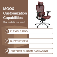 Chaise de bureau ergonomique en maille avec dossier lombaire, pivotante, réglable en hauteur, accoudoirs et appui-tête, pour bureau, ordinateur, étude, salle de conférence