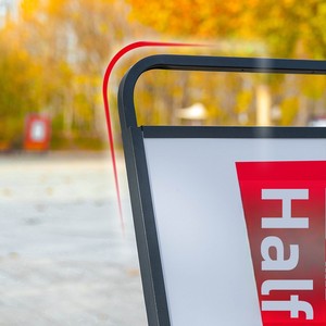 Support d'affichage publicitaire sur pied pour panneau KT, support d'affiche de <span class=keywords><strong>recrutement</strong></span>, présentoir promotionnel extérieur avec finition peinte - Product Image 3
