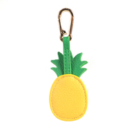 2025 à la mode strass ananas cuir porte-clés mode bricolage sac accessoire pour les femmes usage quotidien cadeau