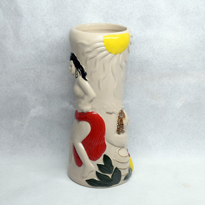 Taza de café Tiki de cerámica única personalizada hecha a mano al por mayor, vasos de cóctel, taza Tiki de cerámica 3D hawaiana creativa - Product Image 2