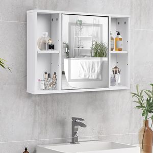 Armadietto a Specchio LED da <span class=keywords><strong>Bagno</strong></span> a Parete con Ripiano Contenitore, Anti-Appannamento e Touch Screen per Bagni Moderni e Hotel (Vendita all'Ingrosso) - Product Image 1