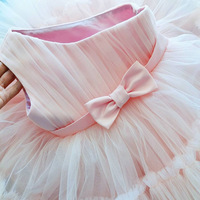 Nouvelle robe de princesse tutu au design unique pour nouveau-né, robe de fête en maille pour bébé fille de 1 an, idéale pour les cérémonies et les anniversaires.