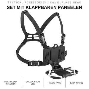 Ensemble de fixation thoracique tactique avec boucles à dégagement rapide pour activités de plein air, sangle en nylon universelle - Product Image 5