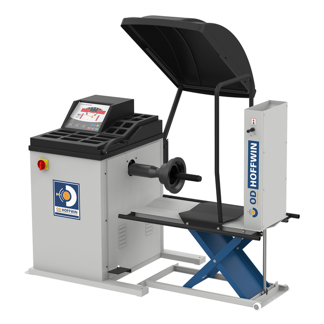 OD-HOFFWIN S2921 Hydraulic Tools Wheel Lift Static Weight Truck Tire Laser Wheel Balancer Automatic Repair