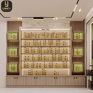 Vitrine murale pour magasin d'huile et de noix Magasin de détail sur mesure Étagères de présentation en bois Fournisseur d'intérieur d'arcade - Product Image 4